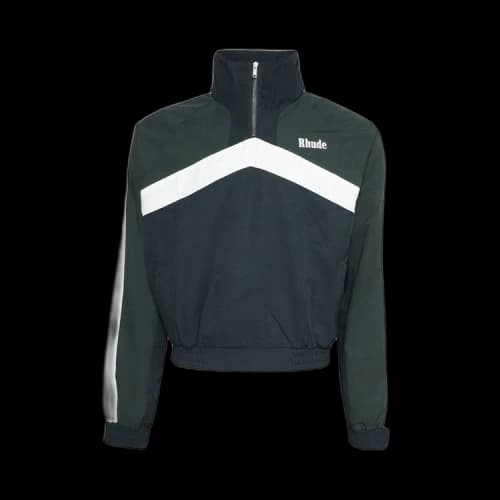 Rhude Motorsport Track Quarterzip 'Navy/Dark Green/White'