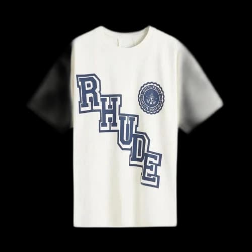 Rhude Collegiate Crest Tee 'Vintage White'