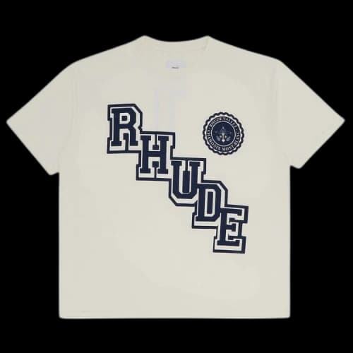 Rhude Collegiate Crest Tee 'Vintage White'