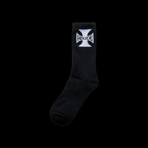 Rhude Boys Logo Sock 'Black/White'