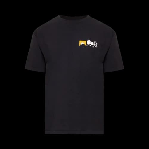 Rhude International Racing Logo Tee 'Vintage Black'
