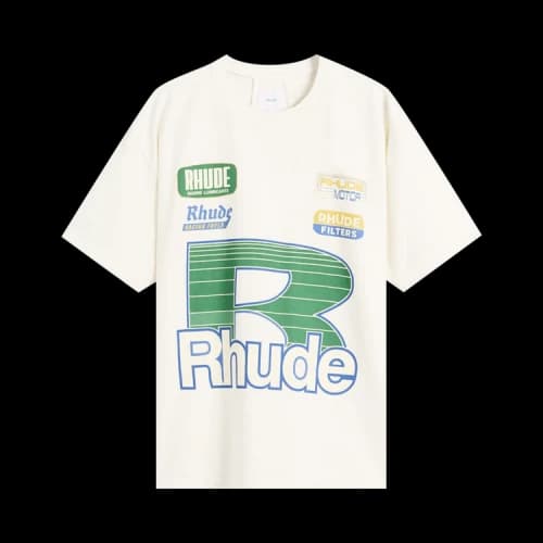 Rhude Roadway Racing Long-Sleeve Tee 'Vintage White'