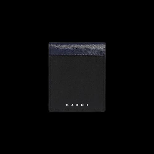Marni Saffiano Leather Bifold Wallet 'Black'