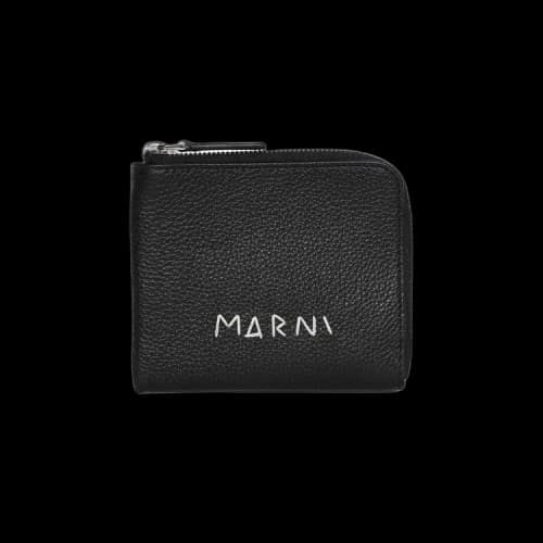 Marni Zip Around Wallet 'Black'