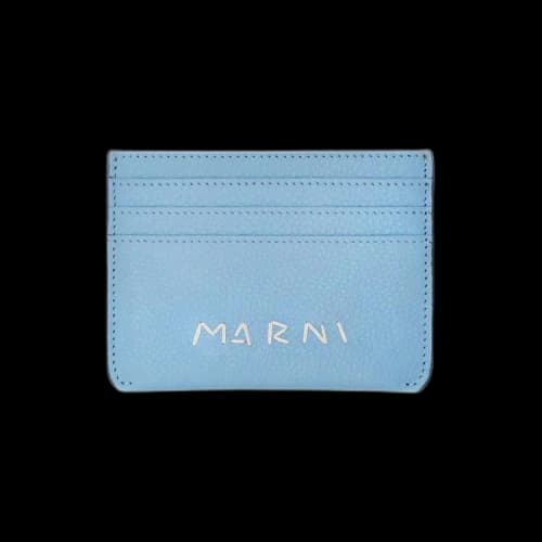 Marni Logo Detail Card Case 'Light Blue'