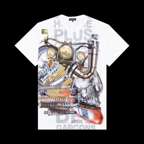 Comme des Garçons Homme Plus Road Glide Tee 'White/Multi'