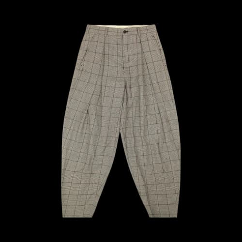 Comme des Garçons Checked Balloon Shape Pants 'Black/White'