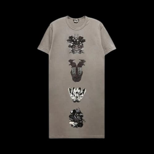 Comme des Garçons Homme Plus Graphic Print Long T-Shirt 'Grey'