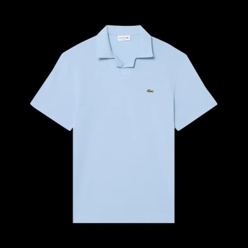 Lacoste Short-Sleeve Classic Fit Open Neck Blend Polo 'Chambray'