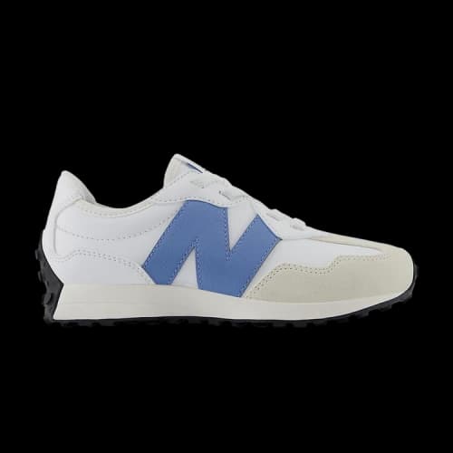 New Balance 327 Bungee Lace Little Kid Wide 'White Blue Laguna'