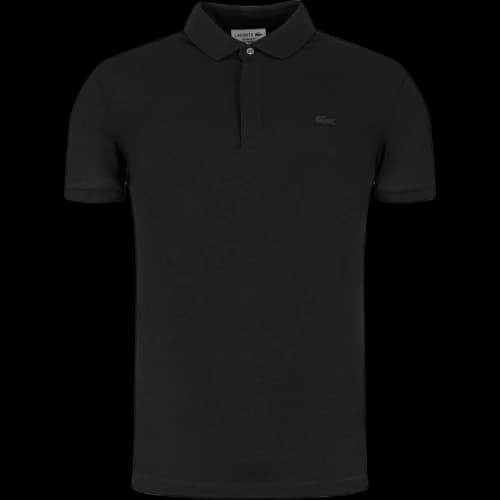 Lacoste Regular Fit Paris Stretch Pique Polo Shirt Black