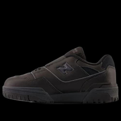 (PS) New Balance 550 Bungee Lace Shoes 'Core Black'