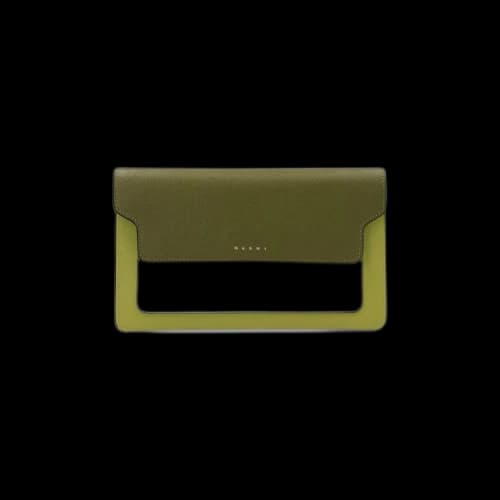 Marni 3 Comp Pouch Bag 'Green'