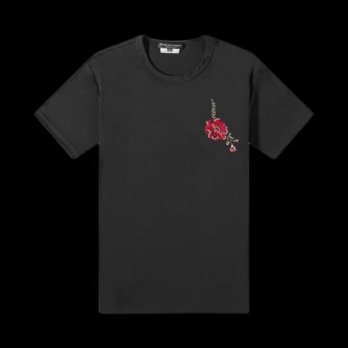Comme des Garçons Homme Plus Jersey Embroidery Pattern D T-Shirt 'Black'