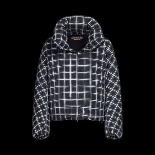 Marni Check Oversized Down Jacket 'Black'