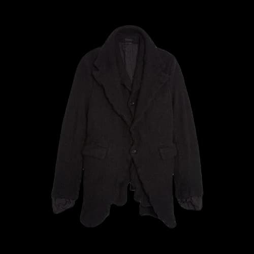 Comme des Garçons Homme Plus Wool Nylon Tweed Garment Jacket 'Black'