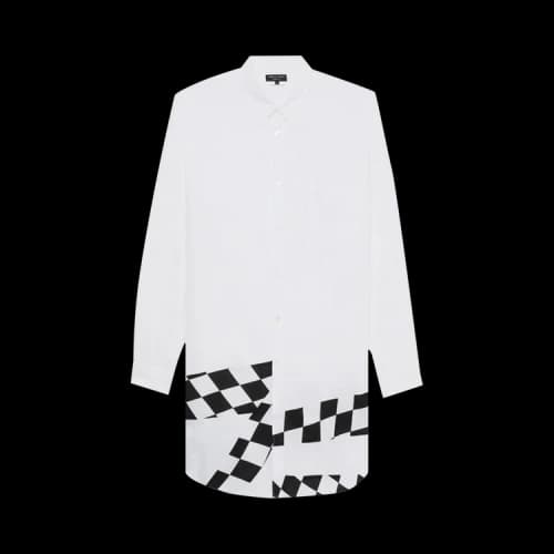 Comme des Garçons Homme Plus Checker Board Shirt 'White/Black'