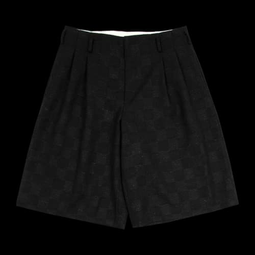 Comme des Garçons Homme Plus Check Pattern Wool Shorts 'Black'