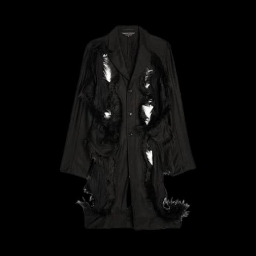 Comme des Garçons Homme Plus Faux Fur Jacket 'Black/Black'