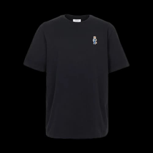 Maison Kitsune Dressed Fox Short Sleeve T-shirt Black