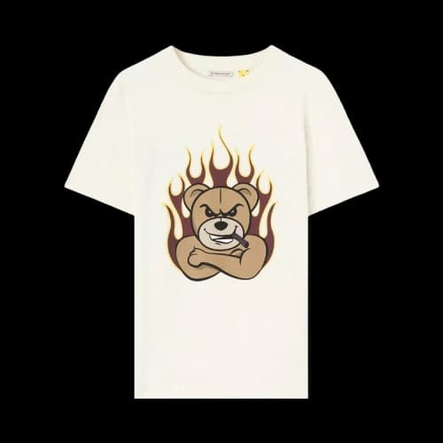 Moncler x Palm Angels Bear T-Shirt 'White/Brown'