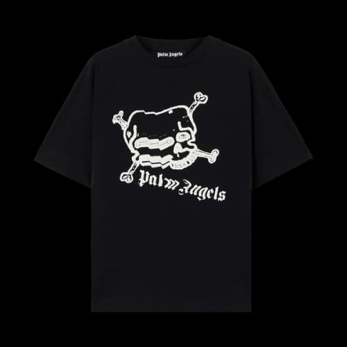 Palm Angels Skull Regular Tee 'Black/Off White'