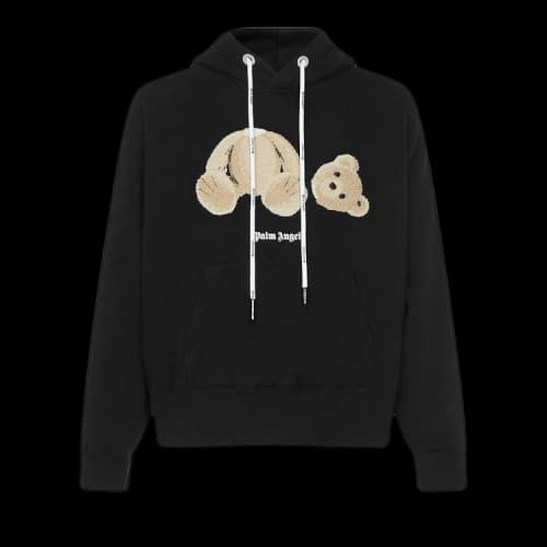 Palm Angels Bear Hoodie 'Black/Brown'