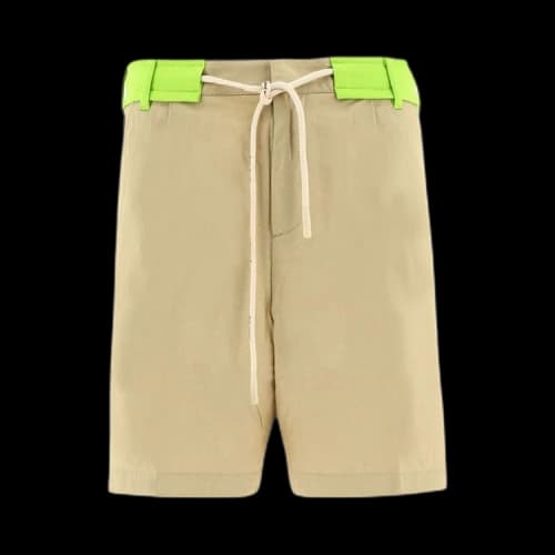 Palm Angels Track Belt Shorts 'Off White'