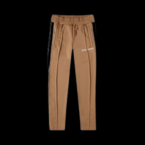 Palm Angels Slim Track Pants 'Beige/White'