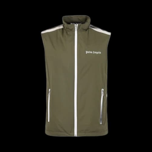 Palm Angels Classic Logo Vest 'Military/Off White'