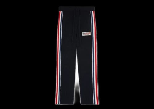 Moncler x Palm Angels Knit Racing Pants Navy Blue/White