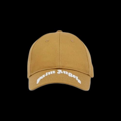 Palm Angels Curved Logo Cap 'Military/White'