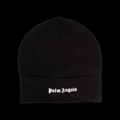 Palm Angels Classic Logo Beanie 'Black/White'