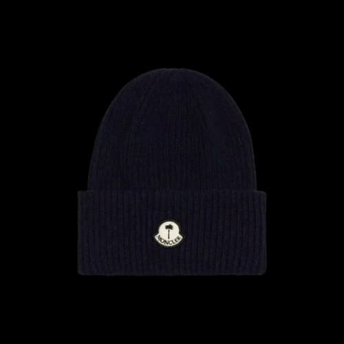 Moncler x Palm Angels Tricot Beanie Hat 'Blue'