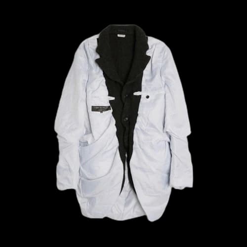 Comme des Garçons Homme Plus Wool Garment Treated Jacket 'Black/Green/Brown/White'