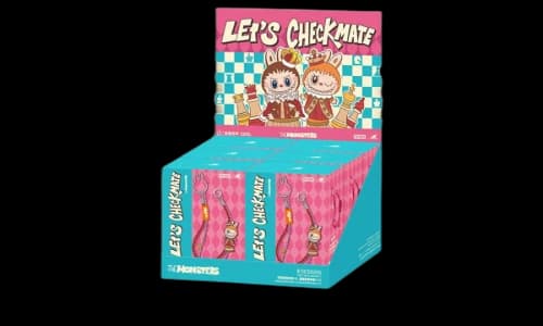 Pop Mart Labubu The Monsters Let's Checkmate Series Pendant Sealed Case (6 Blind Box)