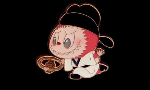 Pop Mart Labubu The Monsters Let's Have Fun Together Series Ring Toss Badge