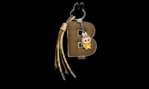 Pop Mart Labubu The Monsters Pin for Love Series "B" Letter Pendant