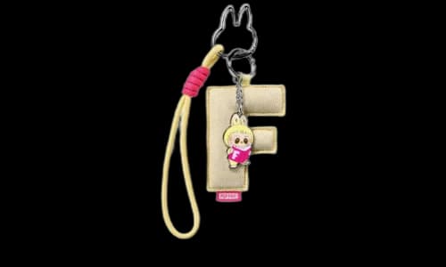 Pop Mart Labubu The Monsters Pin for Love Series "F" Letter Pendant