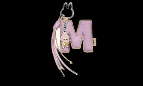 Pop Mart Labubu The Monsters Pin for Love Series "M" Letter Pendant