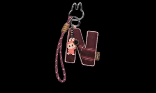 Pop Mart Labubu The Monsters Pin for Love Series "N" Letter Pendant