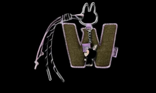 Pop Mart Labubu The Monsters Pin for Love Series "W" Letter Pendant