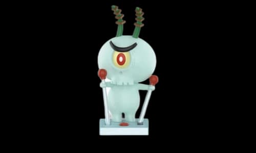 Pop Mart Labubu The Monsters Spongebob Series Plankton x Tycoco Figure