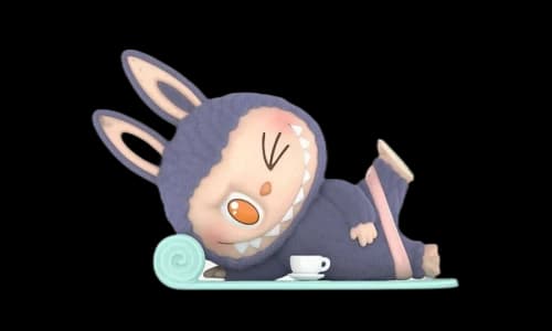 Pop Mart THE MONSTERS Labubu Lazy Yoga Series Americano Figure
