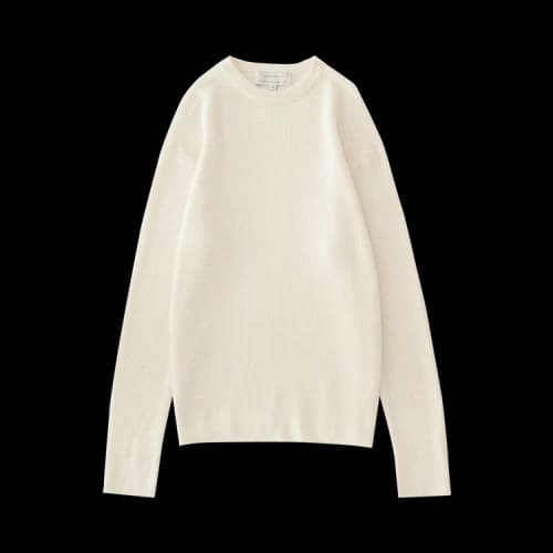 Studio Nicholson Portland Cashmere Waffle Knit 'Parchment'