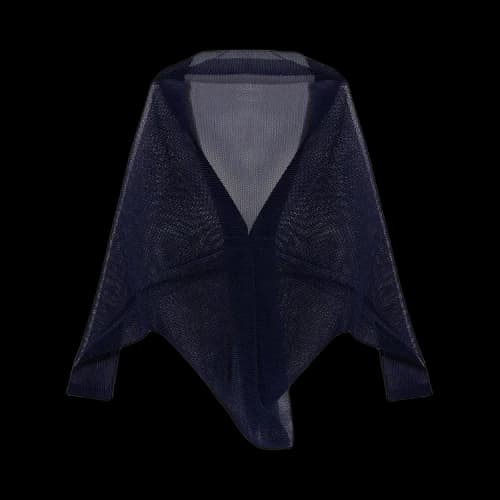 Pleats Please Issey Miyake Tatami Cardigan 'Dark Navy'
