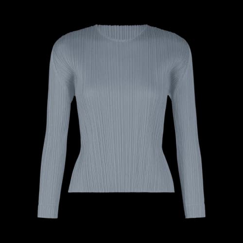 Pleats Please Issey Miyake Monthly Colors December Shirt 'Steel Blue'