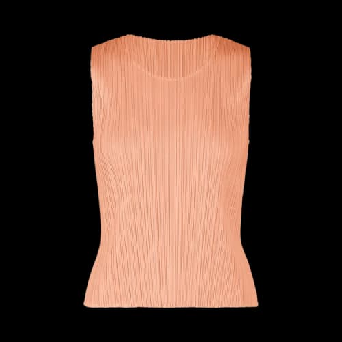 Pleats Please Issey Miyake Monthly Colors July Shirt 'Pale Orange'