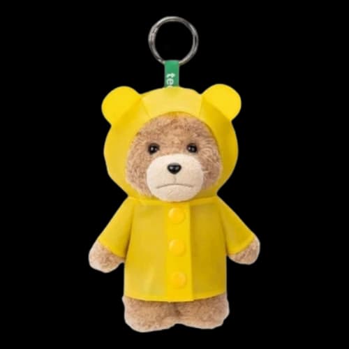 Pop Mart Ted2 Teddy Bear Action Plush Pendant 'Raincoat Bear'