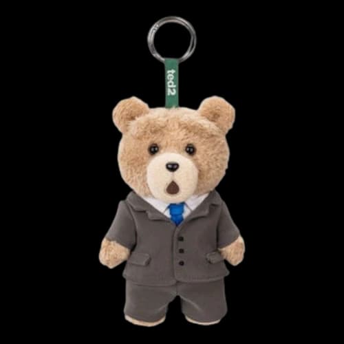 Pop Mart Ted2 Teddy Bear Action Plush Pendant 'Suit Bear' Secret Edition